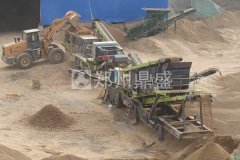 湖北省孝感市引进郑州鼎盛整套移动式破碎站进行建筑垃圾资源化利用